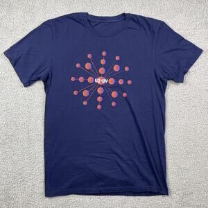 U2:UV Achtung Baby Shirt Mens Small Blue Lattice Dots Live At Sphere Merch READ